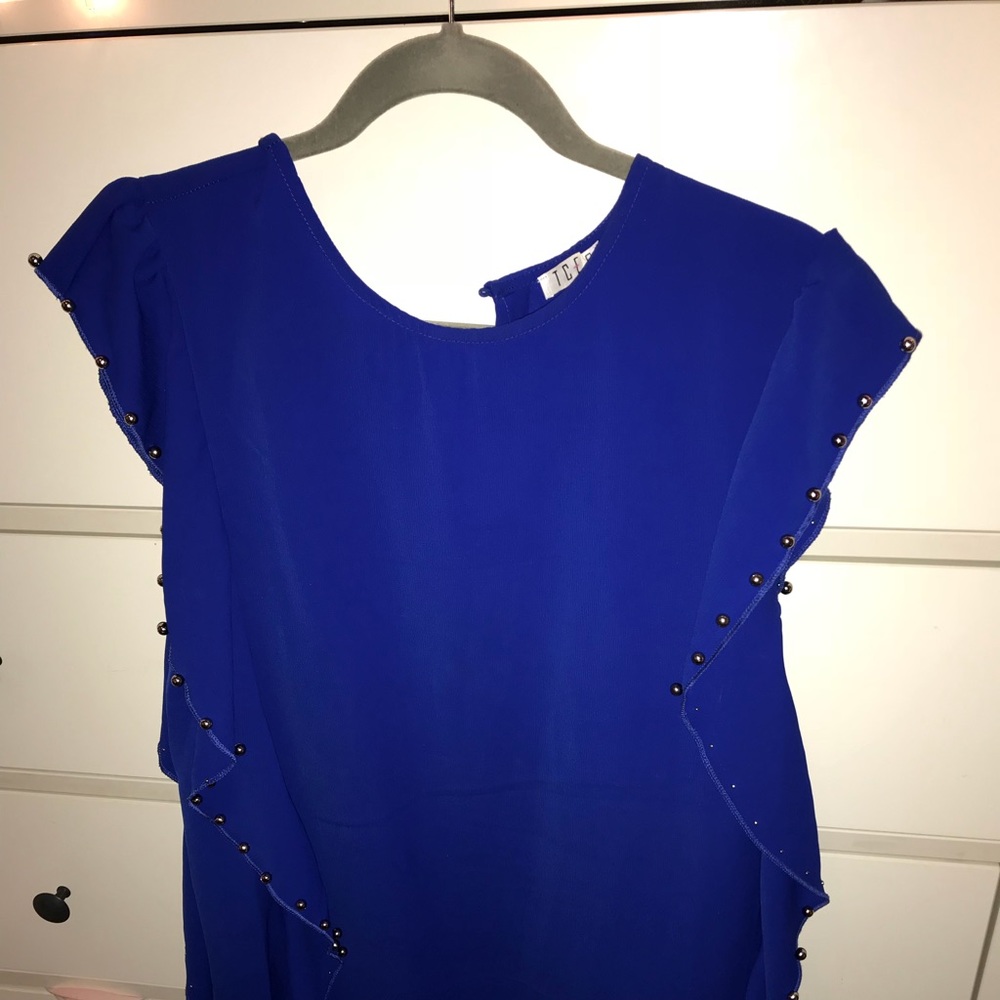 Blue ruffle dress